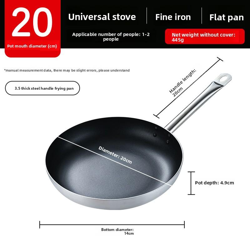 Pan Non-stick Frying Pan Large Household and Commercial Hotel Professional Induction Cooker Gas Stove