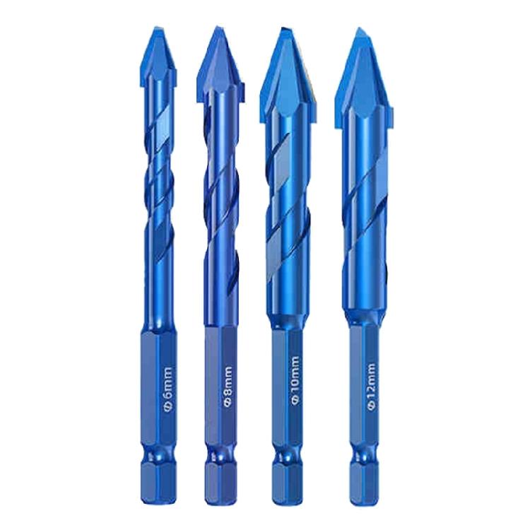High Strength Eccentric Twist Drill Bits Oblique Head Eccentric Glass Tile Drilling Concrete Drill Bit Set