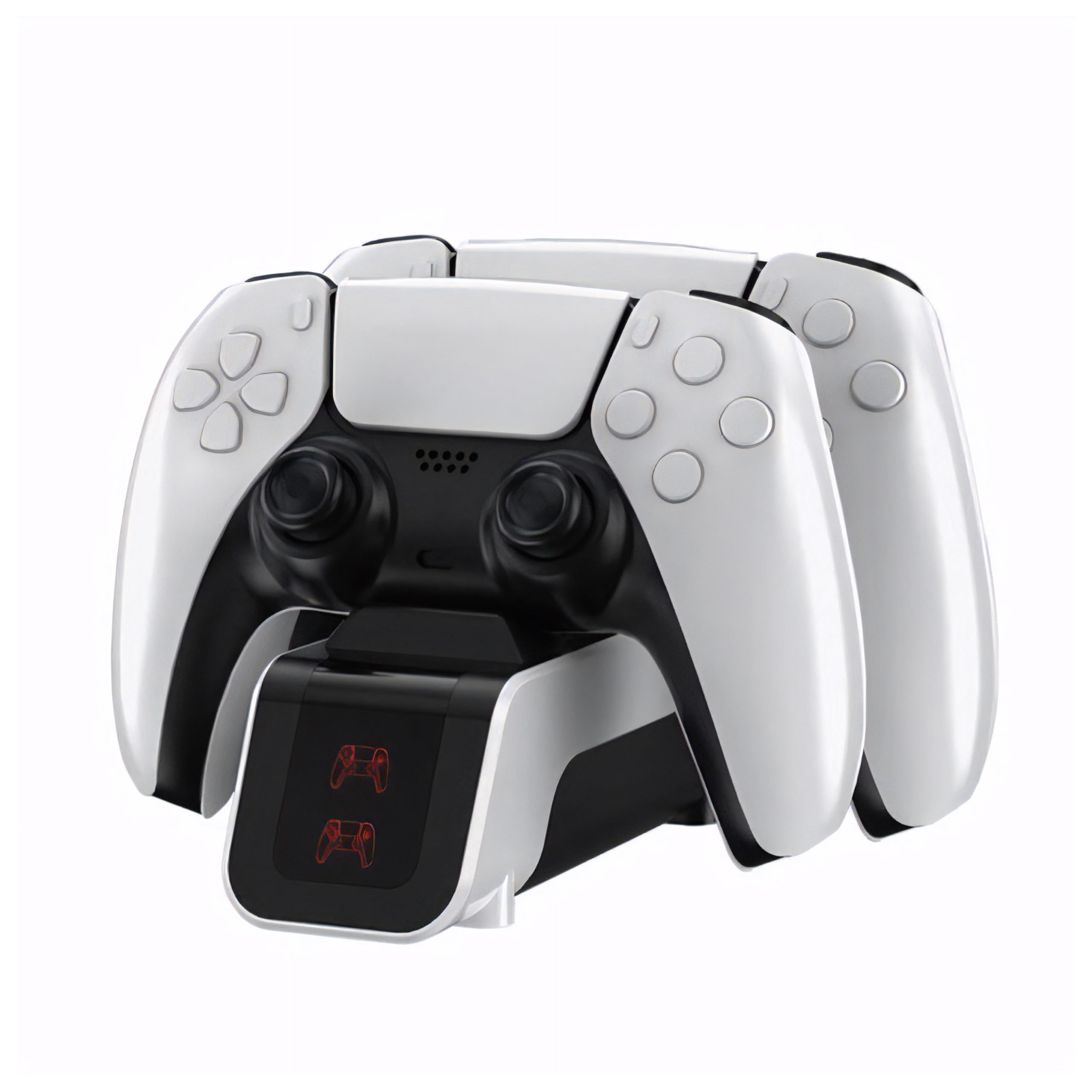 

iishop PS5 Charging Compatible with DualSense Charges Two Controllers Simply Place Controllers on Charging USB and 07721 Stand, Controllers,