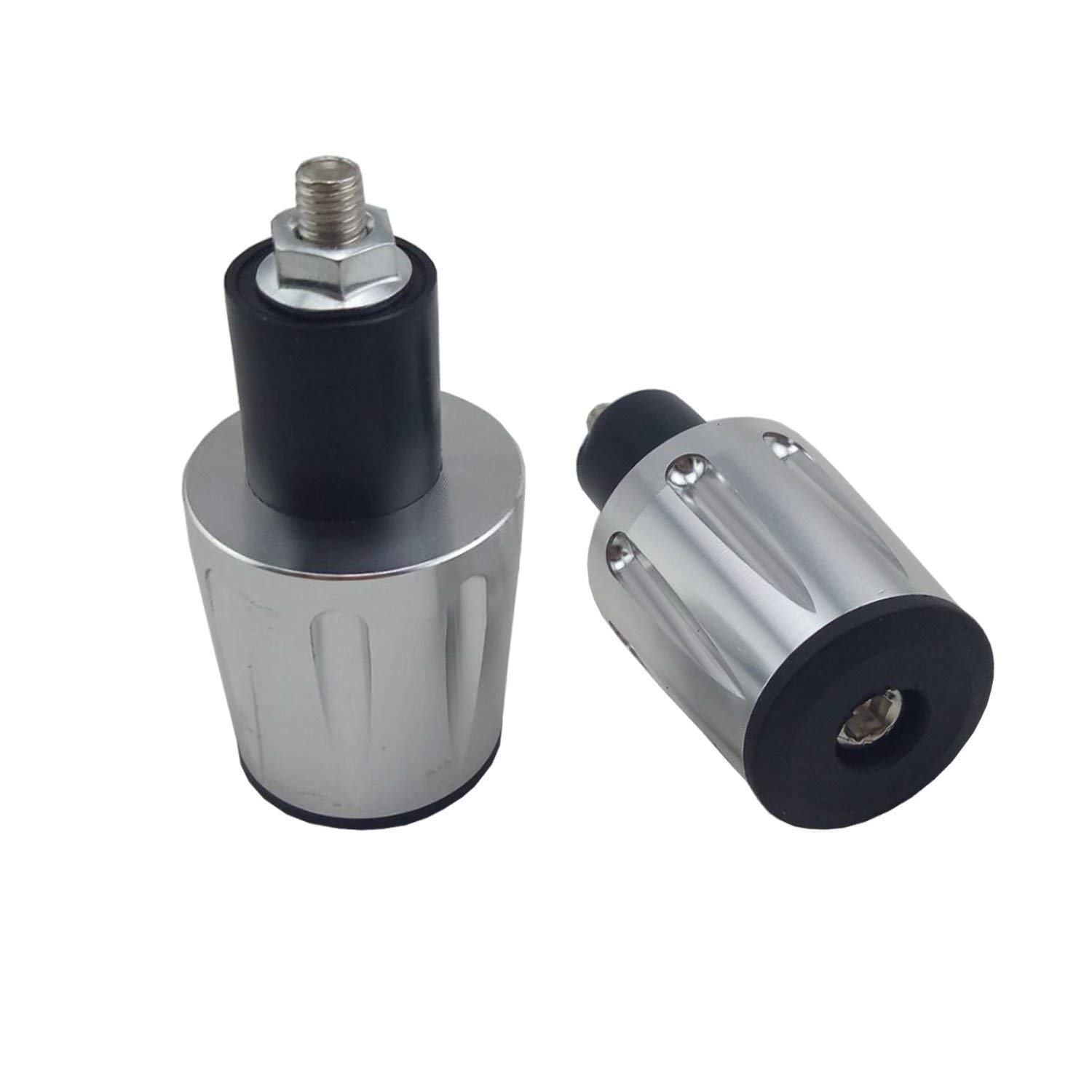 

Szmsmy Bike Motorcycle Universal Handlebar End Plug Grip End Anti-Vibration 7/8 (22.2 mm) серебряный