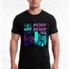 Fezco X Neon Tshirt Summer Casual Cotton Tee Oversized Streetwear Tops Vintage Graphic Print Loose Fit Short Sleeve