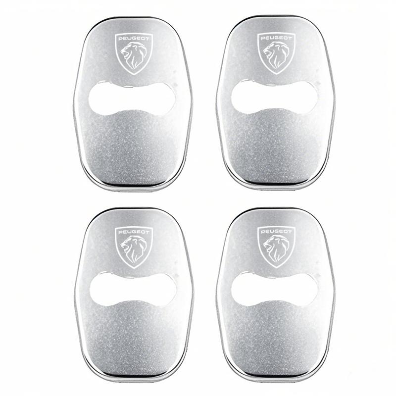 2026 Horká nálepka na auto 4ks Ochranné kryty přezek zámku dveří auta Kryt ze slitiny zinku Pro Peugeot 408 4008 308 3008 Rifter 5008 508