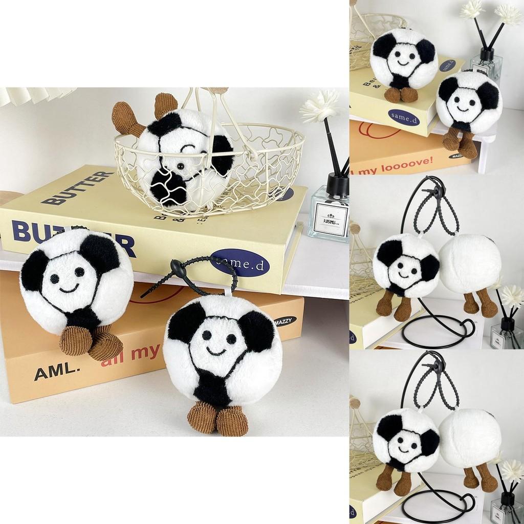 Cute Soft Football Plush Doll Keychain Perfect For Bag Decoration And Gifts 12cm Tall
