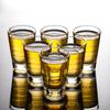Classic SGlass Bullet Cup Transparent Wine Glass Elegant Thick Bottom Baijiu Cup High End Whiskey Glass Scotch Bourbon Cups