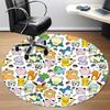 1pc Pokemon Chair Carpet for Office Non Slip, Machine Washable Rug for Office, Room Holiday Decor for Christmas, Birthday Polyester