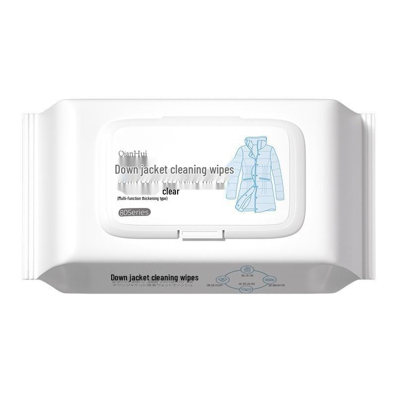 Waterless Down Jacket Cleaning Wipes: Stain & Oil Removal Wet Wipes 1 Pack of Cleaning Wipes