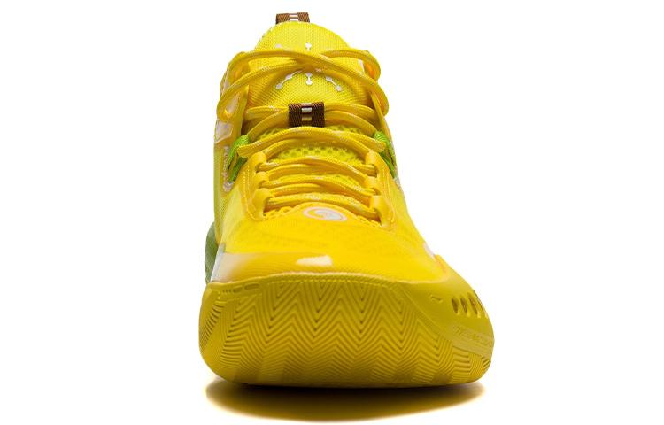 Li Ning Shadow 3 Cushioning Slip Resistant Abrasion Resistant Low top Basketball Shoes Men's Kiwi Yellow Summer ABPS041-2