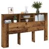 VidaXL Headboard Cabinet Old Wood 180x19x103.5 Cm, Headboard, Bedroom Cabinet, Wall-mounted Headboard, 856872