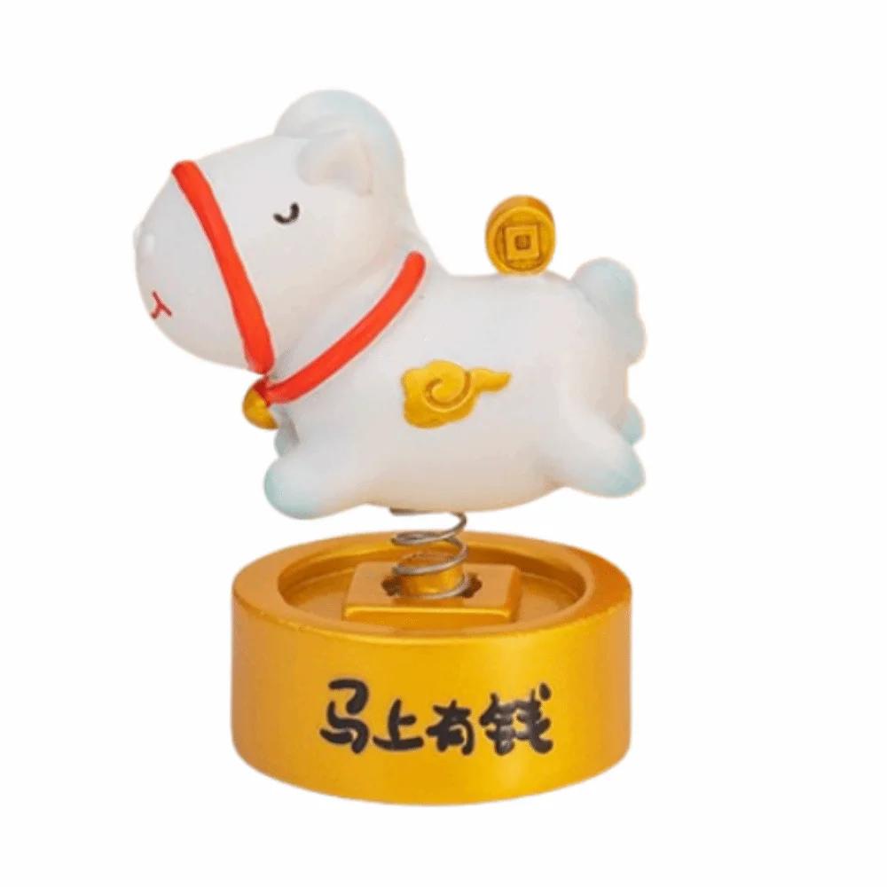 Creative Zodiac Horse Phone Holder Horse Shaped Year of The Horse Horse Mobile Phone Stand Horse Mascot Slot Design
