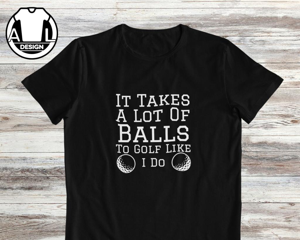 Funny Golf T-Shirt and kids T-Shirt: Golfer Gift, Golf Balls Print