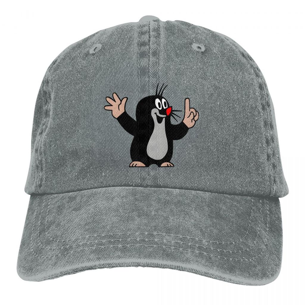 Happy Finger Krtek The Mole Cartoon Unisex Baseball Cap Washed Cotton Cap Vintage Casual Outdoor Sports Hat