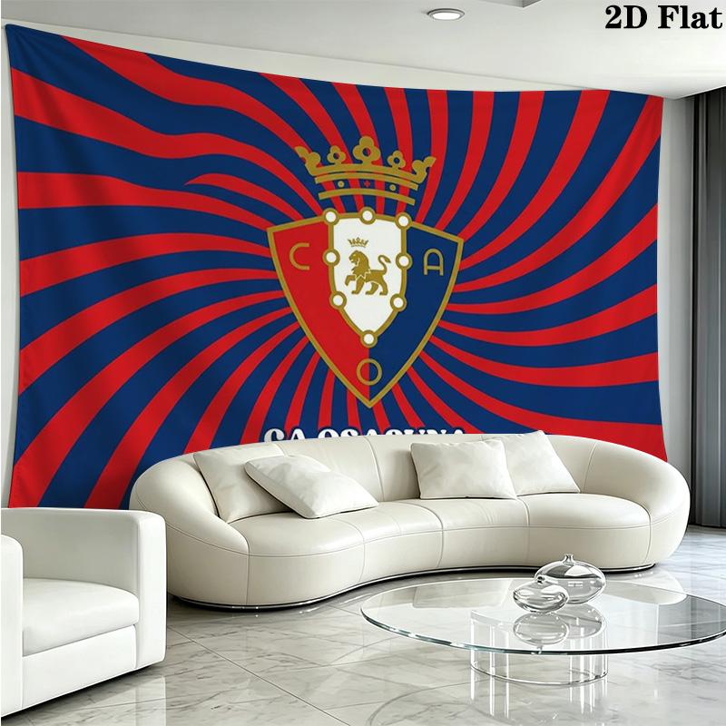 Osasuna Wall Tapestry Aesthetic Wall Hanging Printed Fabric Blanket Decorative Tapestries for Bedroom Living Room Home Decor