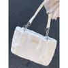 Sweet Love Heart Purse Women's Furry Tote Bags Winter Fashi Ladies Faux Fur Handbags Elegant Female Soft Plush Shoulder Bag