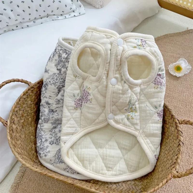 Pet Flying Sleeve Vest Pet Clothes Cotton Clothing Small Dog Cat Clothing Home Clothes Dog Jacket Puppy Clothes for Small Dogs