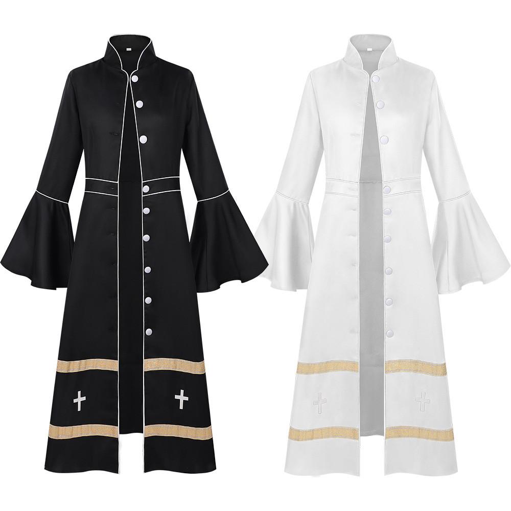 Fantasy Wizard Cosplay Dress With Polyester Fabric For Halloween Costume Party