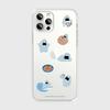 Y2K Ins Korean Stickers Phone Case For iPhone 17 16 16e 15 14 13 12 11 Mini Pro Max X XR XSMax 7 8 Air Plus Transparent