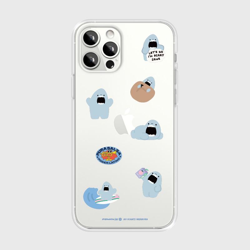 Y2K Ins Korean Stickers Phone Case For iPhone 17 16 16e 15 14 13 12 11 Mini Pro Max X XR XSMax 7 8 Air Plus Transparent