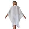 Bamboo Cotton Solid Beachwear Cover-up Cardigan Dress