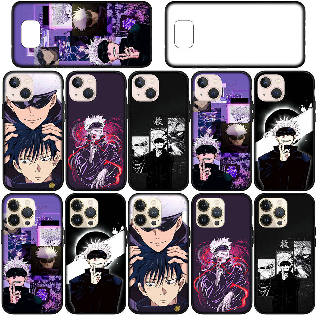 Für iPhone 16 15 Xiaomi Redmi Note 14 13 12 11 Pro Max X 16e Samsung Galaxy S25 S24 S23 Moto OPPO Huawei Jujutsu Comics Gojo Satoru Kaisen Handyhülle