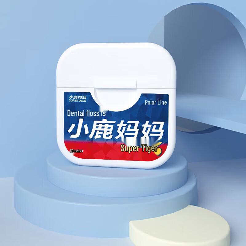 Little Deer Mom Super Tiger 3 Rolled Dental Floss Family Pack