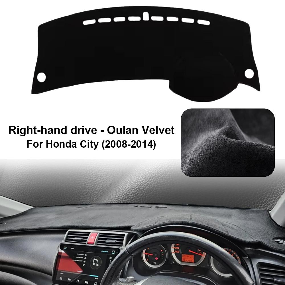 Car Dashboard Cover Pad For 2008-2014 Honda City Sunshade Protector Anti-UV Dash Mats Non-slip Pads Interior Accessories