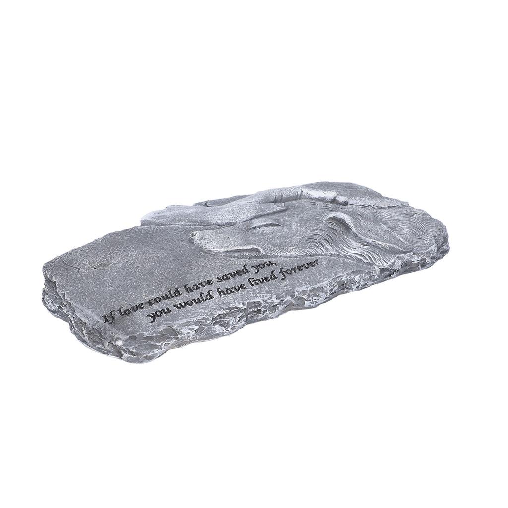 Pet Memorial Stone Garden Memorial Tombstone Resin Dog Cat Gravestone for Lawn Decoration