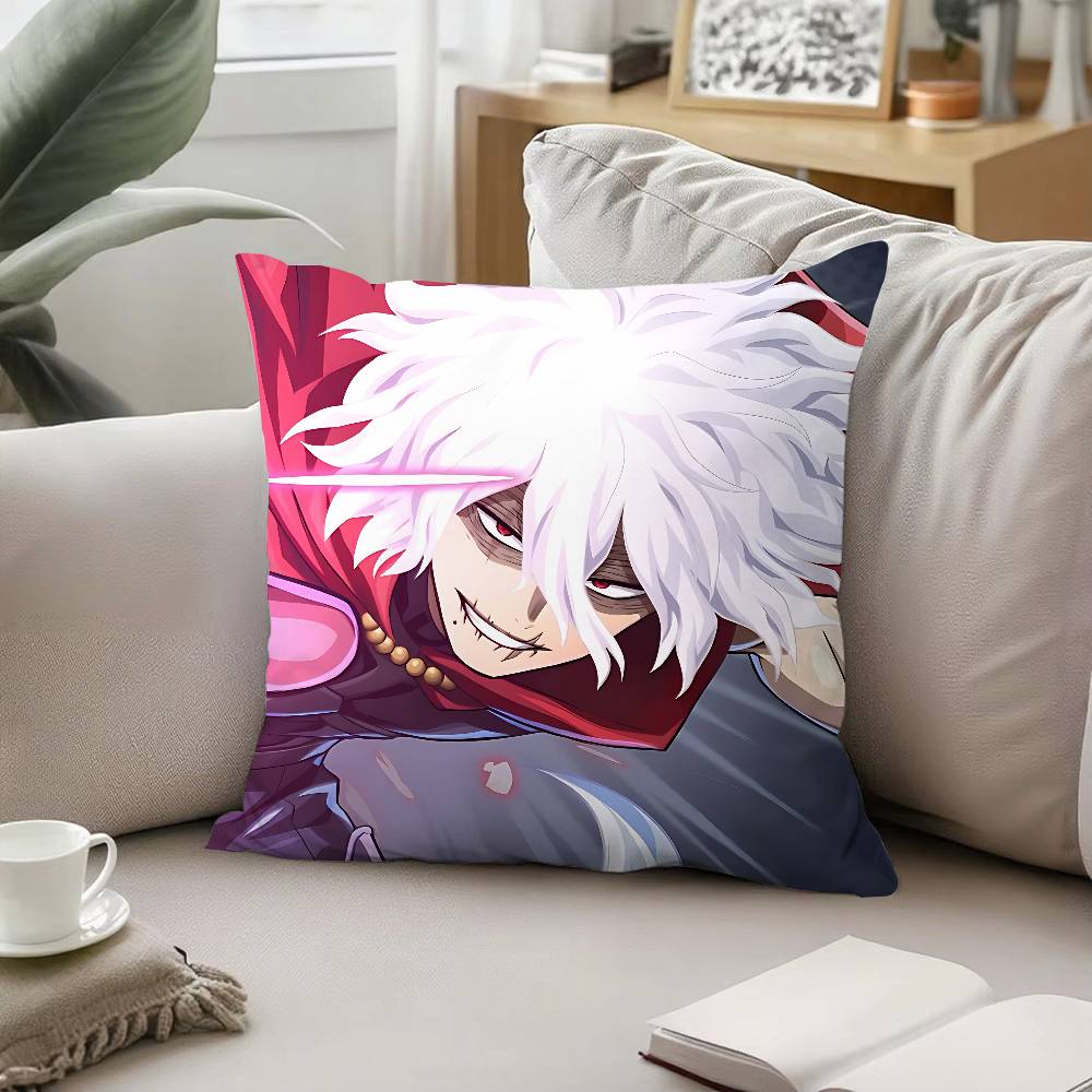Anime T-Tomura Shigaraki Throw Pillow Covers Pattern Cushion Cover Suitable For Sofa Bedroom Car Pillow Cover