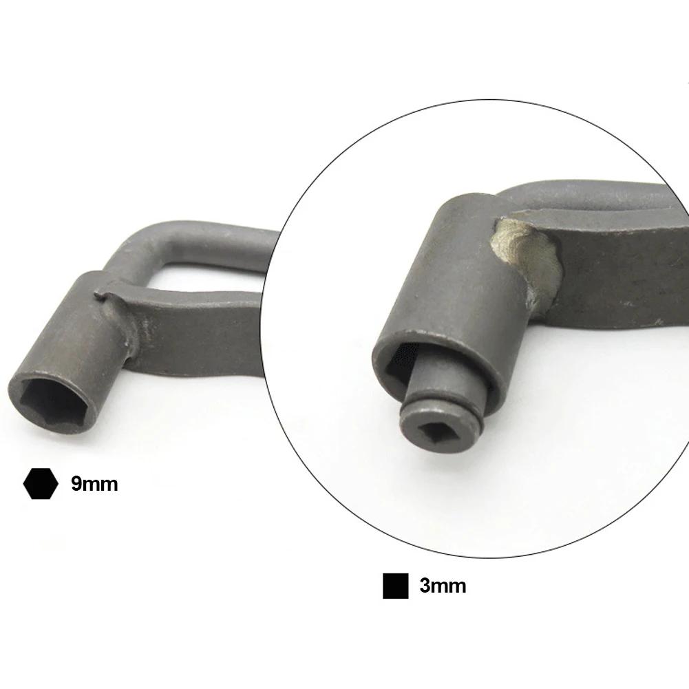 Universal Motorcycle Valve Screw Engine Valve Adjustment Tool Valve Screw Wrench 8/9/10mm T Type Spanner 0.1-2mm Feeler Gauge