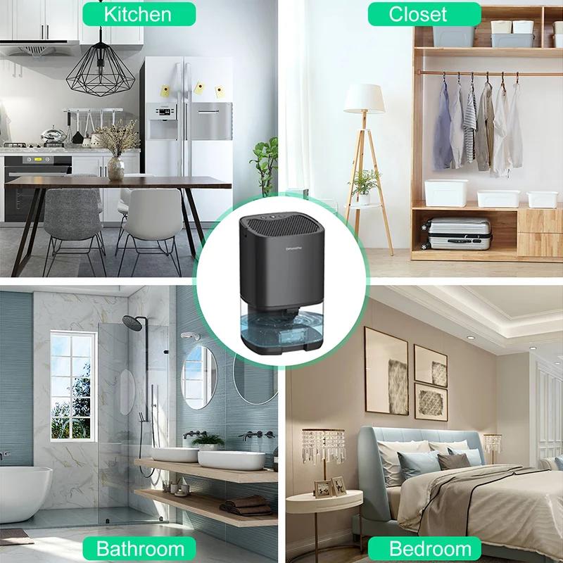 Dehumidifier Air Purifier Portable EU/US Plug Mute Moisture Absorbers Air Dryer for Home Room Office Kitchen Deodorizer Dryer