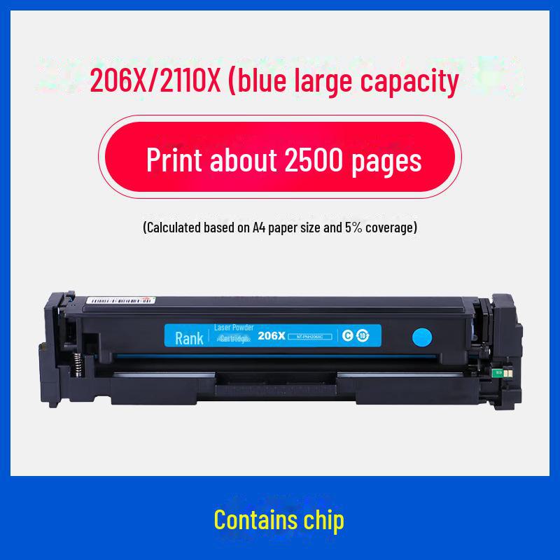 Gezhige 206a Toner Cartridge for HP: Compatible with M283fdw, M255dw, M255nw, M282nw, M283n Models.