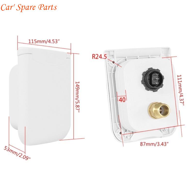 Y4UA RVs Water Inlet Connection RVs City Water Inlet RVs Water Fill Inlet RVs Water Hose Connector for Campers Motorhome