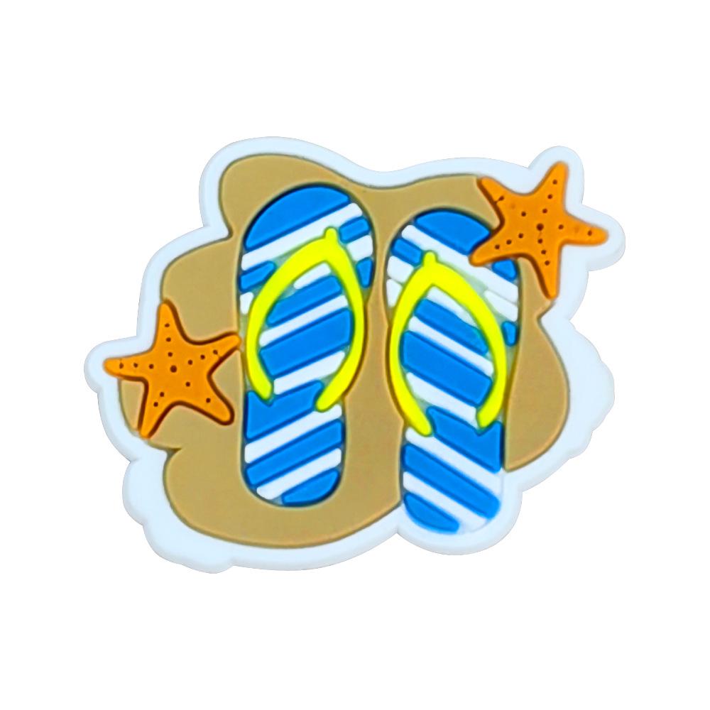 Sommer Strand Clogs Blumenschuh Dekorationen – Weiche PVC-Gummi Schnallen für DIY-Zubehör
