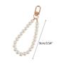 Cute Girl Heart Pearl Keychain Antique Alloy for Key Chain Mobile Phone for Case Bag Schoolbag Pendant Ornaments Trendy