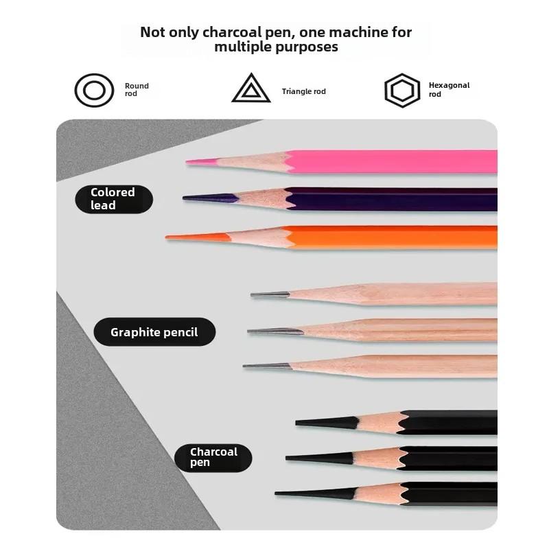 Tenwin Automatic Pencil Sharpener Ms5301 Adjustable Electric Rolling Pen Knife For Sketching Carbon Pencil Tips
