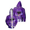 Fashion Smiling Critters Zipper Hoodies Men Women Hip Hop Zip Up Sweatshirt Plus Size Street Wear