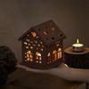 House Shaped Candlestick Silicone Mould Plaster Resin Making Molds 3D Candle Holder Gypsum Mold Table Decorations