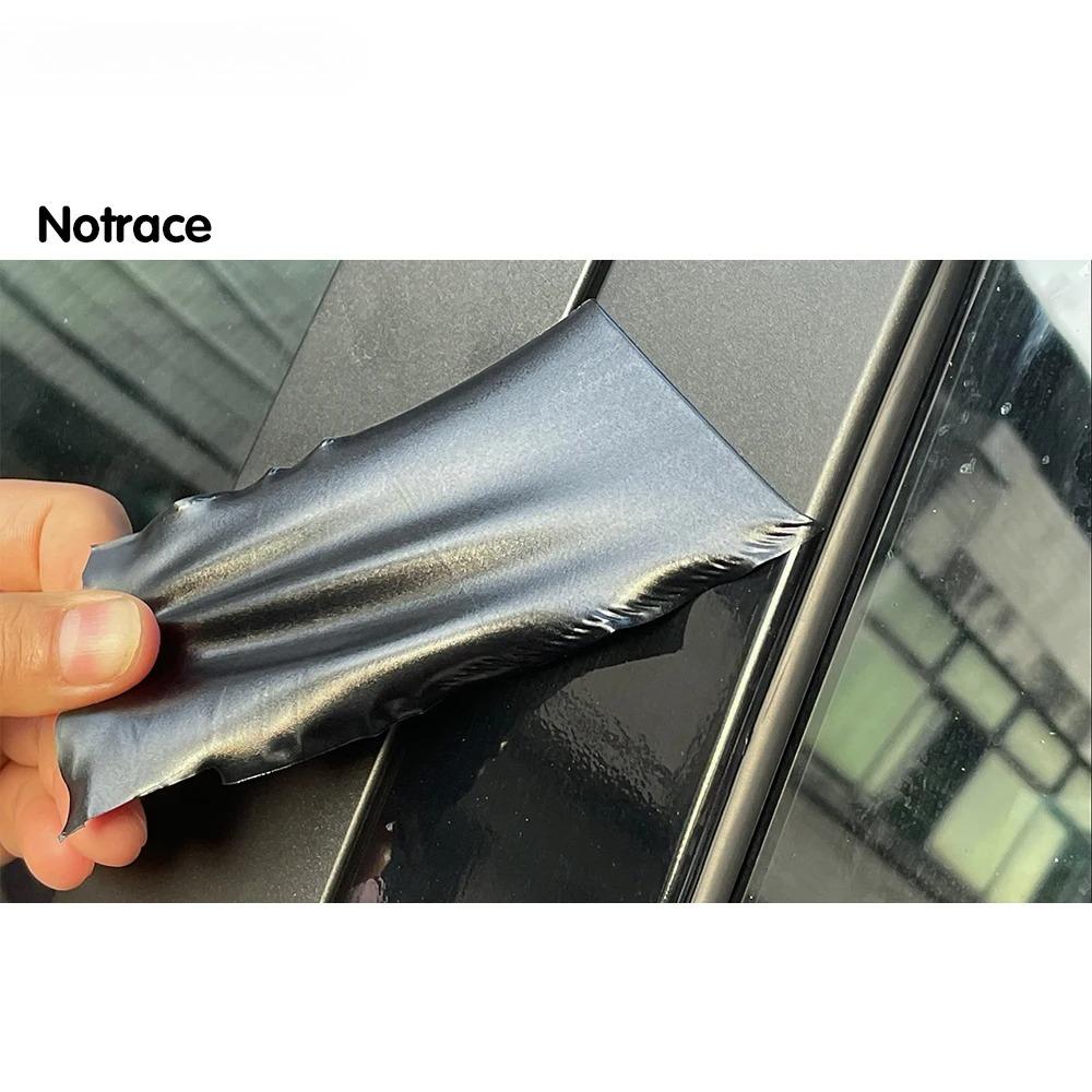 Pegatina Negra Brillante para Coche Impermeable Liberación de Aire Pegatinas DIY Coche en el Capó Vinilo Adhesivo para Pegatinas de Carrocería de Auto Motocicleta