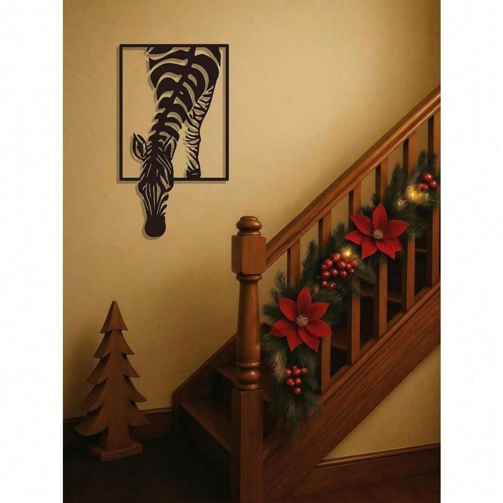 Modern Zebra Metal Wall Art Iron Craft for Home Office Decor Gift