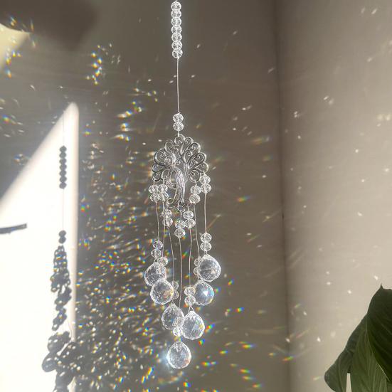 Tree of Life Faux Crystal Suncatcher Decoration Indoor Outdoor Natural