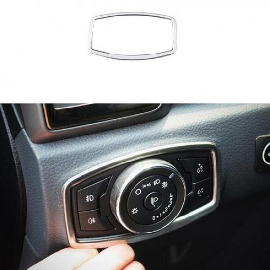 For Ford Ranger 2015- Titanium Function Control Button Frame Trim Silver 1PC