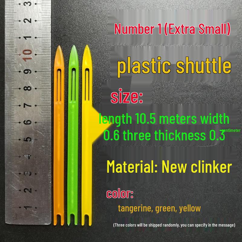 Dual-Sided Plastic Shuttle for Weaving Nets, Repairing Fishing Nets, and Multi-Purpose Line Winding Tool