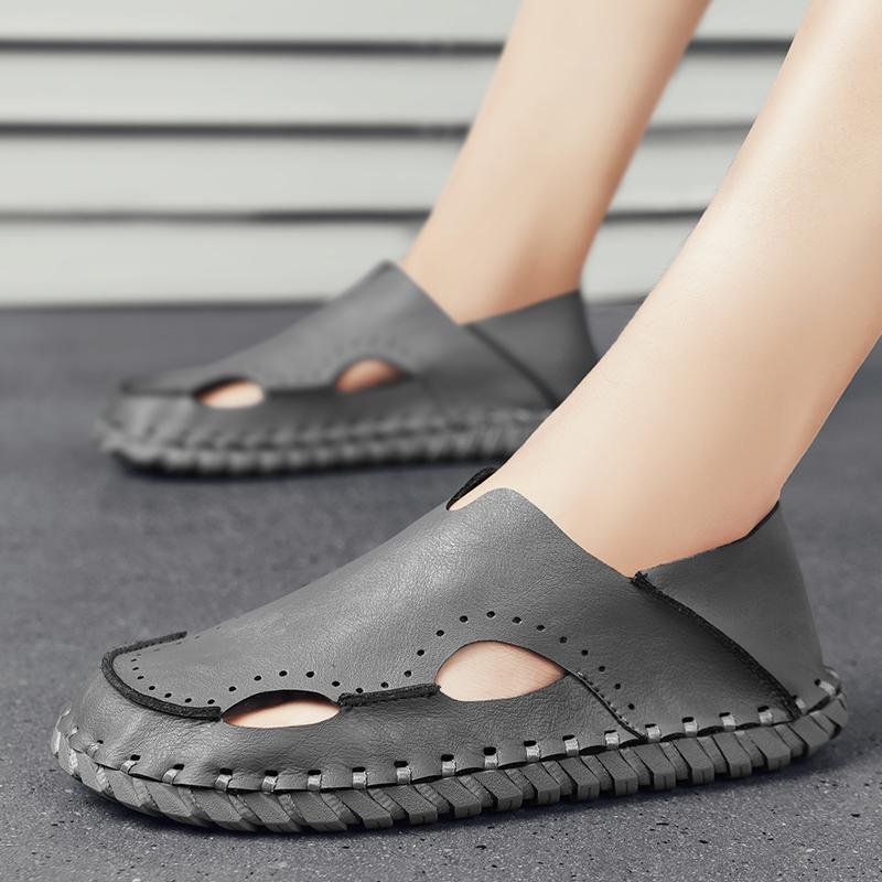 Fashion CYYTL Mens Sandals Summer Casual Fisherman Male Slippers Fashion Leather Outdoor Platform Ankle Beach Shoes Luxury Sport Walking