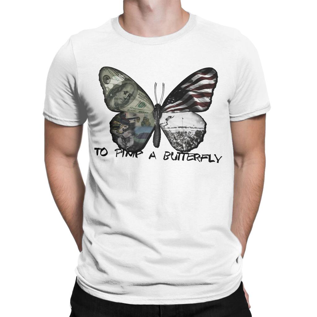Men To Pimp A Butterfly Kendrick Lamar T Shirts Pure Cotton Tops Fashion Short Sleeve Crew Neck Tee Shirt Plus Size T-Shirt