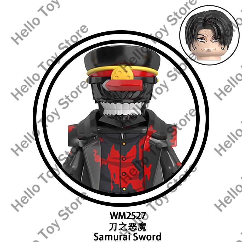 Klassischer Anime Chainsaw Man Blöcke Mini-Actionfiguren Denji Pochita Bausteine Puppen Kettensägen-Dämon Modell Kinderspielzeug Geschenke