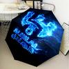 Al Hilal Emblem Design Umbrella Folding umbrella, automatic umbrella 8-Frame for Travel, camping Use Gift for Halloween Christmas