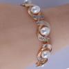 European-American Creative Diamond Pearl Bangle Bracelet