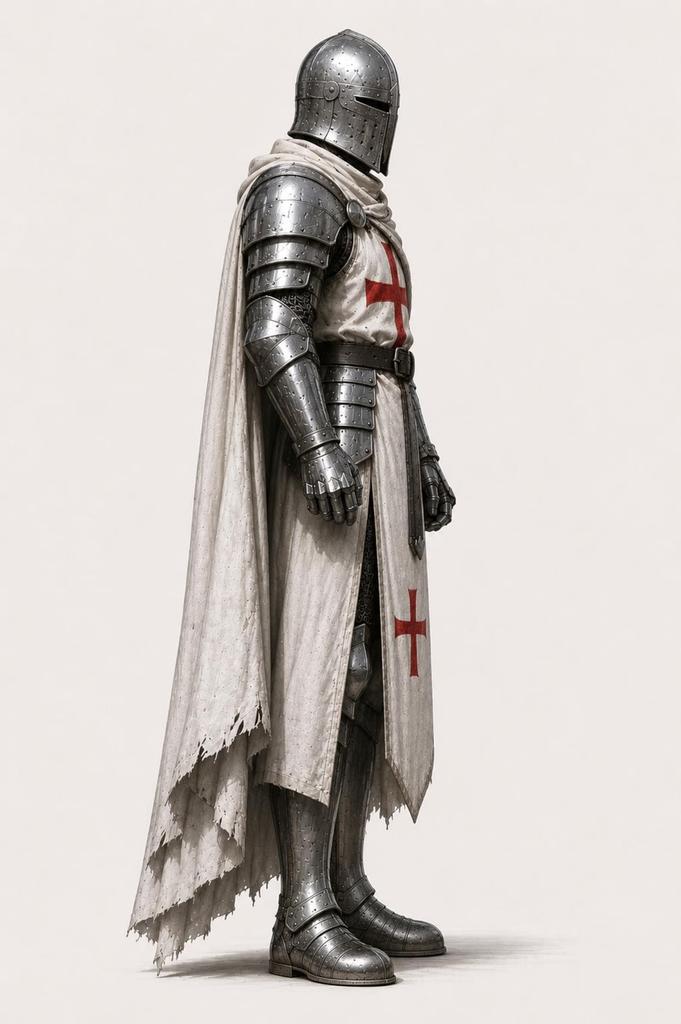 Crusader Warrior Armor Suit Handmade Steel Knight Costume for LARP Reenactment