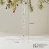 Metal Transparent Acrylic Christmas Ornament String Pendant for Tree Decoration, Festive Dress Hanging Decor with Crystal Effect
