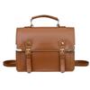 Shoulder School Faux PU High School School Brown [HUHUKEEP] Bag, Bag, Satchel, Women's, Leather, Leather, Small, Stylish, Student, Bag,