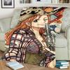 Cozy Flannel Blanket "ONE PIECE" Cartoon for Bedrooms, Sofas and Travel Use